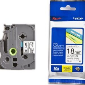PTOUCH Band, laminiert schwarz/weiss TZe-241 PT-2450DX 18 mm