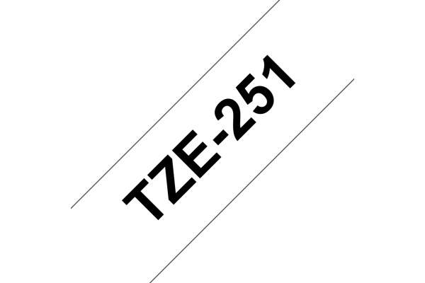 PTOUCH Band, laminiert schwarz/weiss TZe-251 PT-2450DX 24 mm – Bild 2