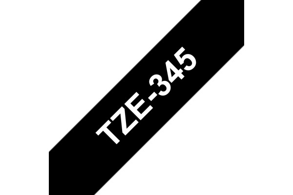 PTOUCH Band, laminiert weiss/schwarz TZe-345 PT-2450DX 18 mm – Bild 2