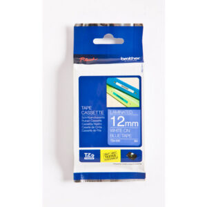 PTOUCH Band, laminiert weiss/blau TZe-535 PT-1280VP 12 mm