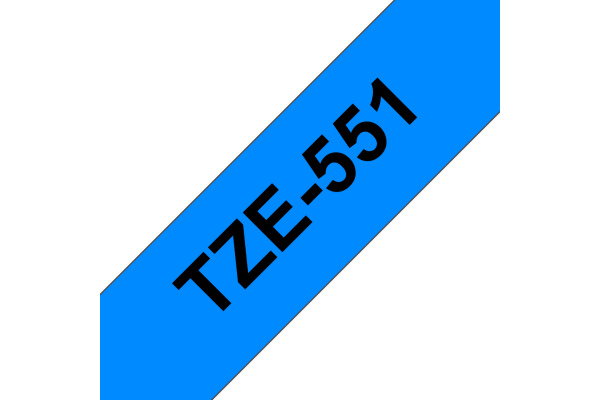 PTOUCH Band, laminiert schwarz/blau TZe-551 PT-2450DX 24 mm – Bild 2