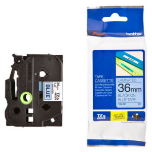 PTOUCH Band, laminiert schwarz/blau TZe-561 PT-3600 36 mm