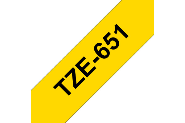 PTOUCH Band, laminiert schwarz/gelb TZe-651 PT-2450DX 24 mm – Bild 3