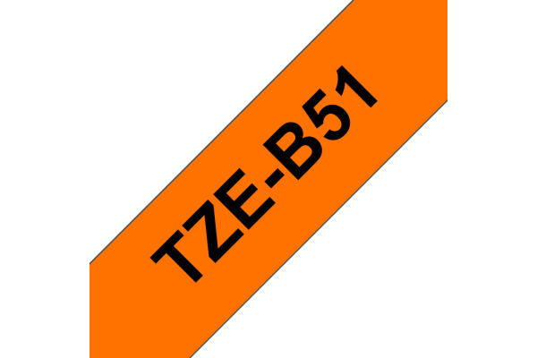 PTOUCH Band, lam.,fluor. schw./orange TZe-B51 PT-540 24 mm – Bild 3