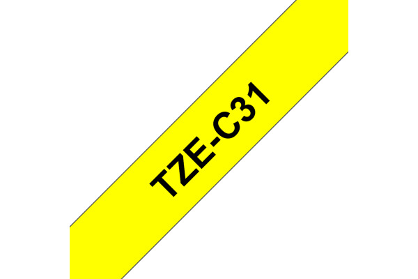 PTOUCH Band,lam.,fluor. schwarz/gelb TZe-C31 PT-300 12 mm – Bild 2