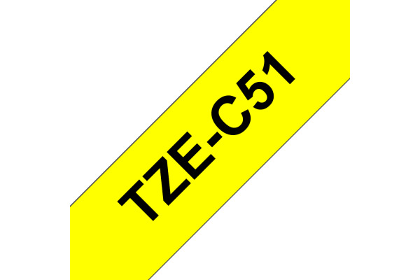 PTOUCH Band, lam.,fluor. schwarz/gelb TZe-C51 PT-540 24 mm – Bild 3