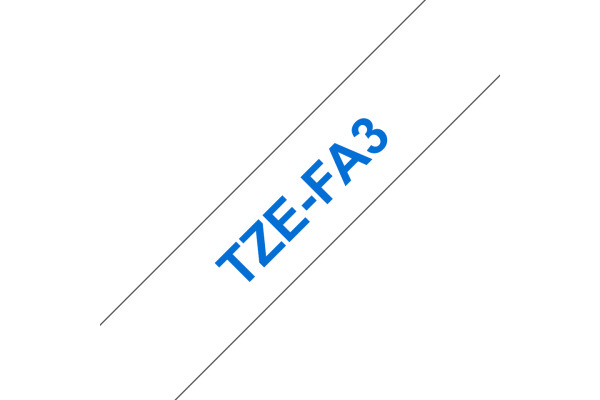PTOUCH Textilband blau/weiss TZe-FA3 zu PT200,300,500,400 Länge: 3m – Bild 3