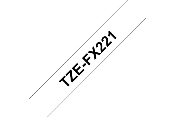 PTOUCH Flexitape lamin. schwarz/weiss TZe-FX221 zu PT-550 9 mm – Bild 2