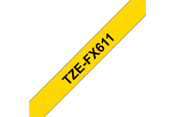 PTOUCH Flexitape lamin. schwarz/gelb TZe-FX611 zu PT-550 6 mm – Bild 3