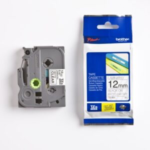 PTOUCH Band, lam. schwarz/klar-matt TZe-M31 PT-300 12 mm