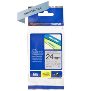 PTOUCH Flexit.lam.schwarz/matt-silber TZe-M951 zu PT-550 24 mm
