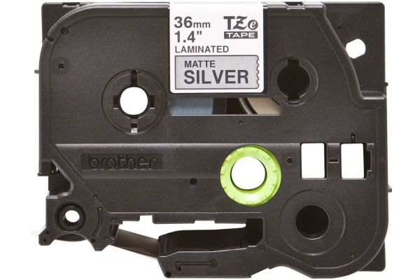 PTOUCH Flexit.lam.schwarz/matt-silber TZe-M961 zu PT-550 36 mm – Bild 2