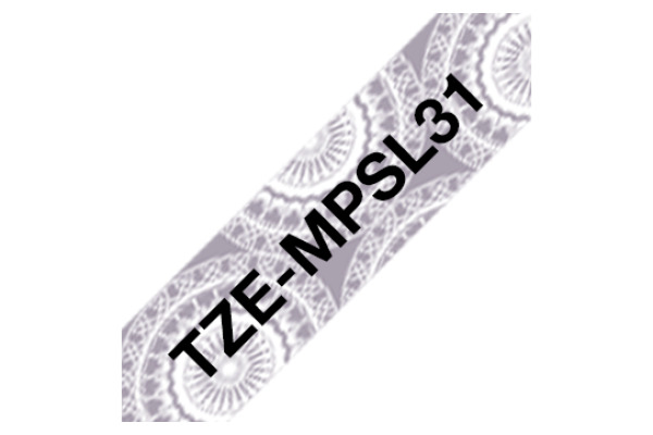 PTOUCH Band, laminiert schw/silber TZe-MPSL3 PT-DV600VP 12 mm – Bild 2