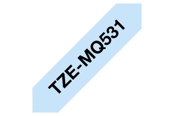 PTOUCH Band, laminiert schw/blau TZe-MQ531 PT-DV600VP 12 mm – Bild 2
