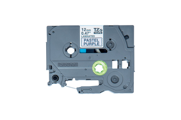 PTOUCH Band, laminiert schw/lila pa TZe-MQF31 PT-DV600VP 12 mm – Bild 2