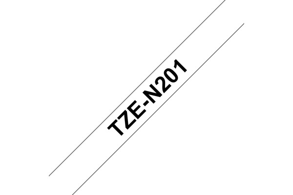 PTOUCH Band,nicht lam. schwarz/weiss TZe-N201 PT-1280 3.5 mm – Bild 2