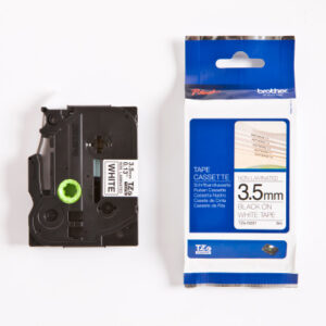 PTOUCH Band,nicht lam. schwarz/weiss TZe-N201 PT-1280 3.5 mm
