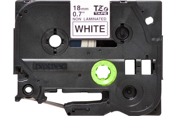 PTOUCH Band,nicht lam. schwarz/weiss TZe-N241 PT-300 18 mm – Bild 2