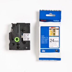PTOUCH Band,nicht lam. schwarz/weiss TZe-N251 PT-300 24 mm