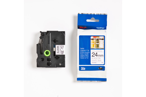 PTOUCH Band,nicht lam. schwarz/weiss TZe-N251 PT-300 24 mm