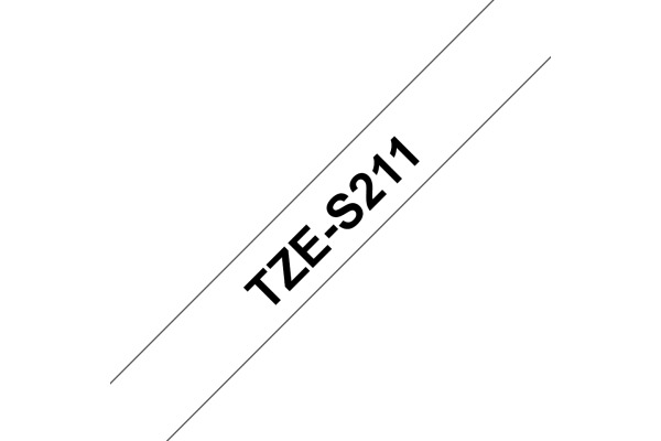 PTOUCH Band, strong/adh.schwarz/weiss TZe-S211 PT-300 6 mm – Bild 2