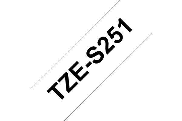 PTOUCH Band, strong/adh.schwarz/weiss TZe-S251 PT-300 24 mm – Bild 2