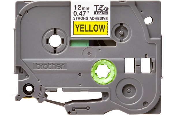 PTOUCH Band, strong/adh. schwarz/gelb TZe-S631 PT-300 12 mm – Bild 2