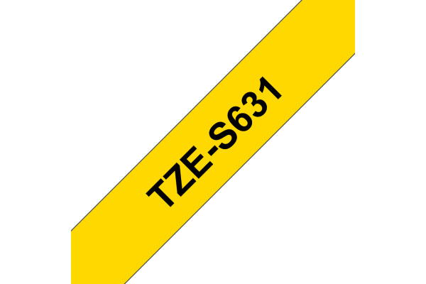 PTOUCH Band, strong/adh. schwarz/gelb TZe-S631 PT-300 12 mm – Bild 3