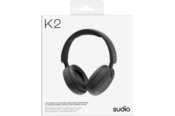 SUDIO Over-ear ANC Headphones K2BLK K2, Black, Wireless – Bild 4