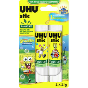 UHU Klebestift ReNature 2x21g 305711 Spongebob