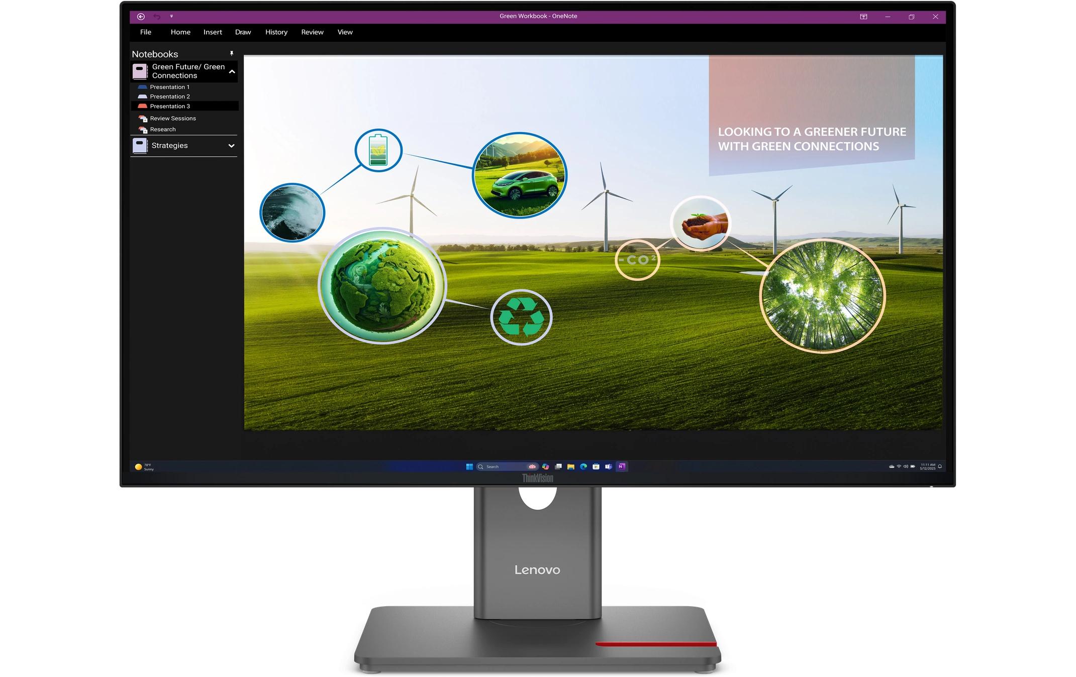 Lenovo Monitor ThinkVision P27Q-40 27 ", 2560 x 1440 (WQHD) (IPS, HDMI, DP, DP out)