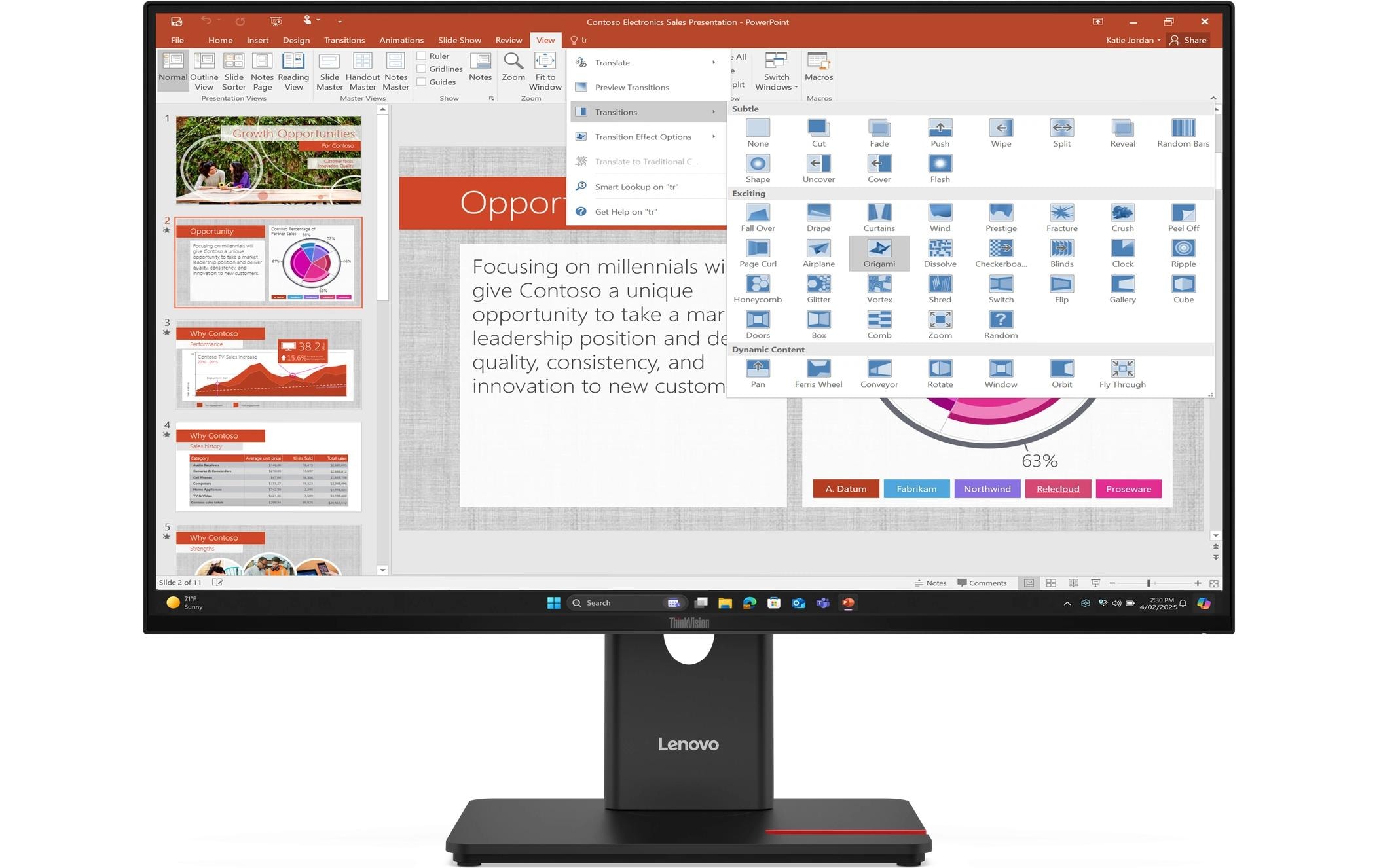 Lenovo Monitor ThinkVision T27-40 27 ", 1920 x 1080 (Full HD) (IPS, HDMI, DP)