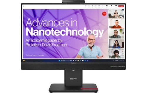 Lenovo Monitor ThinkVision T24-4v 23.8 ", 1920 x 1080 (Full HD) (IPS, 6ms, 1500:1, HDMI, DP, VGA, WebCam) – Bild 2