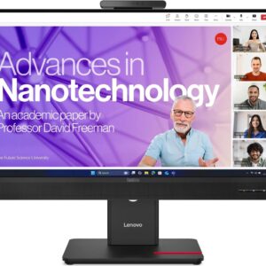 Lenovo Monitor ThinkVision T24-4v 23.8 ", 1920 x 1080 (Full HD) (IPS, 6ms, 1500:1, HDMI, DP, VGA, WebCam)