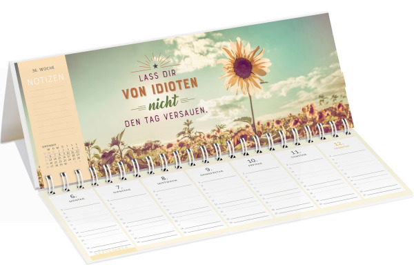ARS EDITI Tischkalender 2027 13933 Motivation DE 29.7x11.5cm – Bild 2