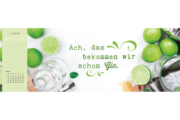 ARS EDITI Tischkalender 2027 13933 Motivation DE 29.7x11.5cm – Bild 4