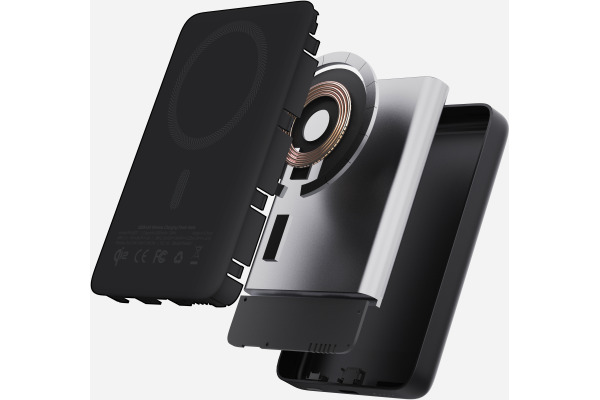 AUKEY MagFusion Slim 5000mAh PB-MS07AB Powerbank Qi2 Wireless,Black – Bild 3