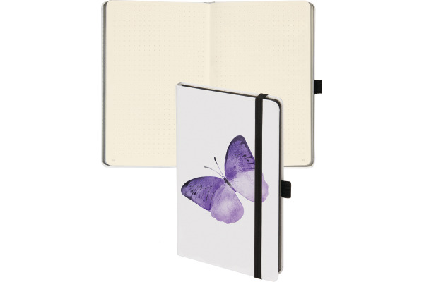 BIELLA Notizbuch Kompagon A5 584533742 Butterfly, dots 96 Blatt – Bild 2