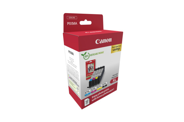 CANON Photo Value Pack XL BKCMY CLI-571XL PIXMA MG5750 PP-201 50Bl. – Bild 4