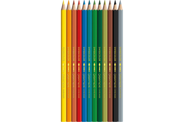 CARAN D'A Farbstifte Swisscolor 1285.804 Kawaii Swiss Mountain 12 Stk. – Bild 3