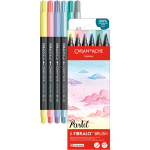 CARAN D'A Classic Fibralo Brush 0.5-5mm 186.802 Pastel 6 Stück