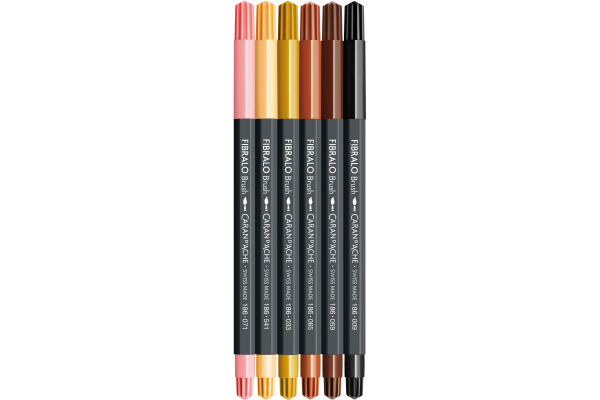CARAN D'A Classic Fibralo Brush 0.5-5mm 186.803 Portrait 6 Stück – Bild 3