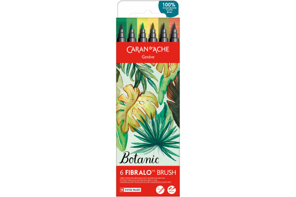 CARAN D'A Classic Fibralo Brush 0.5-5mm 186.804 Botanic 6 Stück – Bild 2