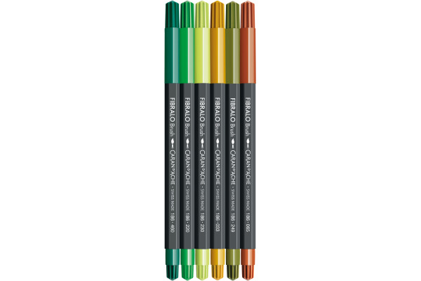 CARAN D'A Classic Fibralo Brush 0.5-5mm 186.804 Botanic 6 Stück – Bild 3