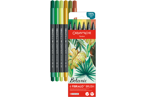CARAN D'A Classic Fibralo Brush 0.5-5mm 186.804 Botanic 6 Stück
