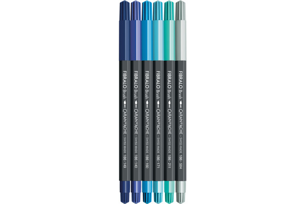 CARAN D'A Classic Fibralo Brush 0.5-5mm 186.805 Marine 6 Stück – Bild 3