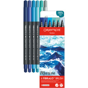 CARAN D'A Classic Fibralo Brush 0.5-5mm 186.805 Marine 6 Stück