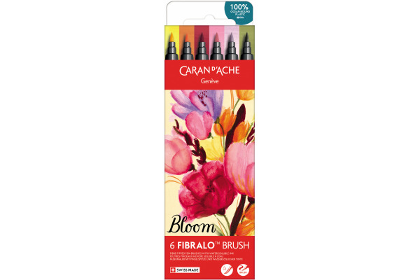 CARAN D'A Classic Fibralo Brush 0.5-5mm 186.806 Bloom 6 Stück – Bild 2
