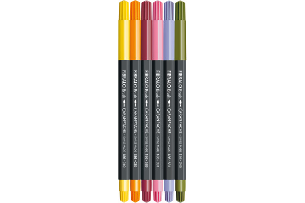 CARAN D'A Classic Fibralo Brush 0.5-5mm 186.806 Bloom 6 Stück – Bild 3