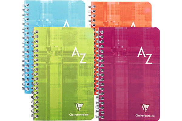 CLAIREFON Adressbuch Index A7 8509C ass., kariert, 5mm 90 Blatt